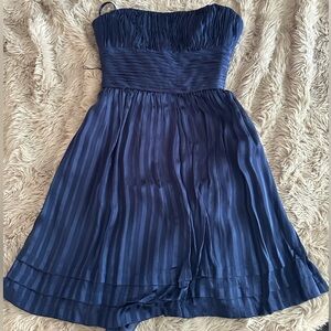 royal blue strapless dress